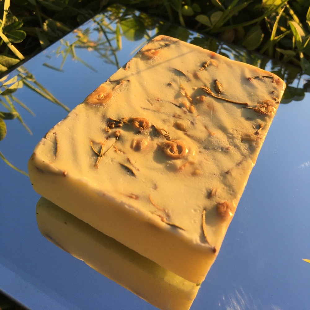 Vintage yellow soap bar